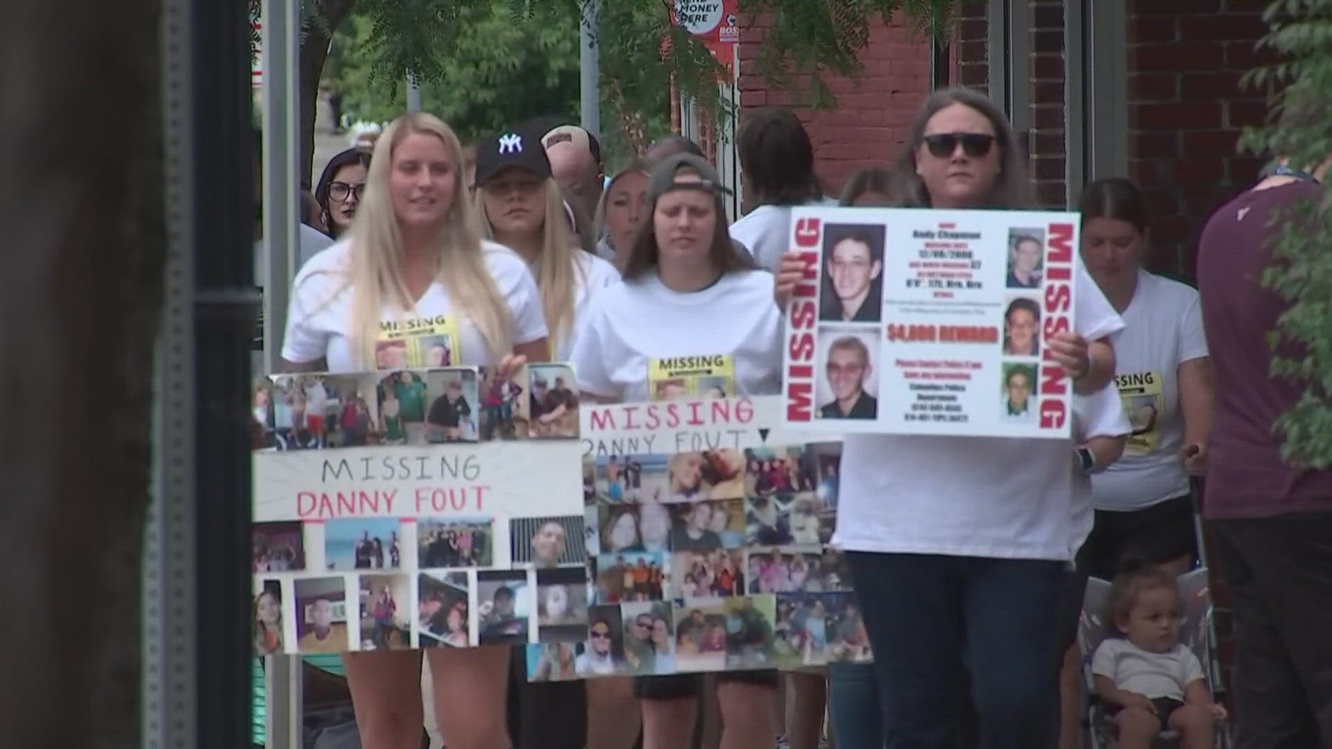 Several families came out to the march in hopes of getting the word out about their loved one who is missing.