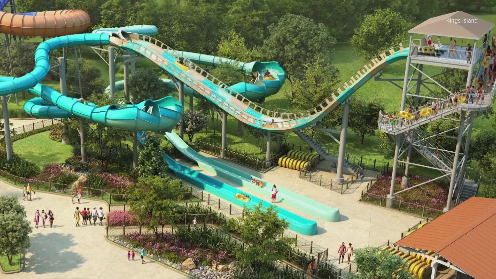 The park will be adding RiverRacers, the state's first and only dual-racing water coaster.