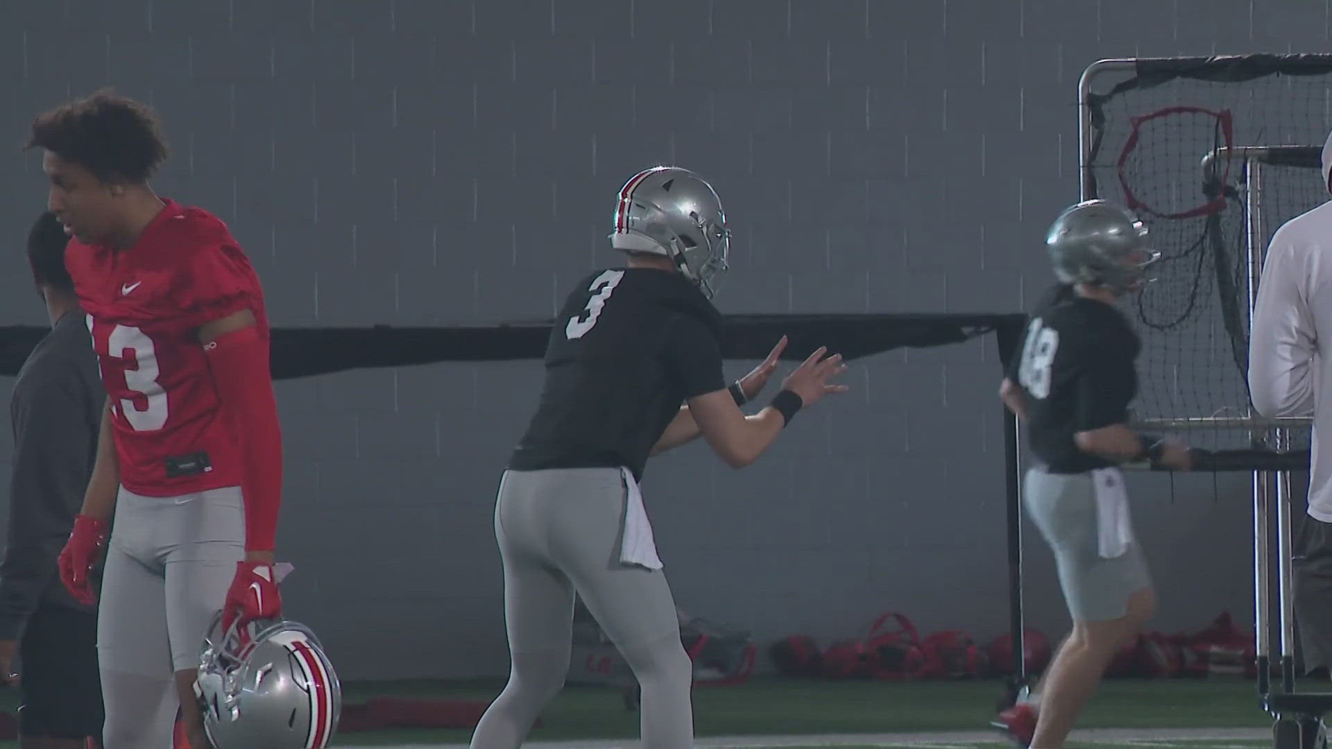 The starting quarterback position at Ohio State is still up for grabs and likely won't be decided until much closer to the beginning of the season.