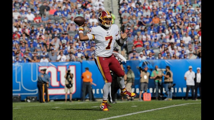 Download Dwayne Haskins, Washington Redskins quarterback Wallpaper