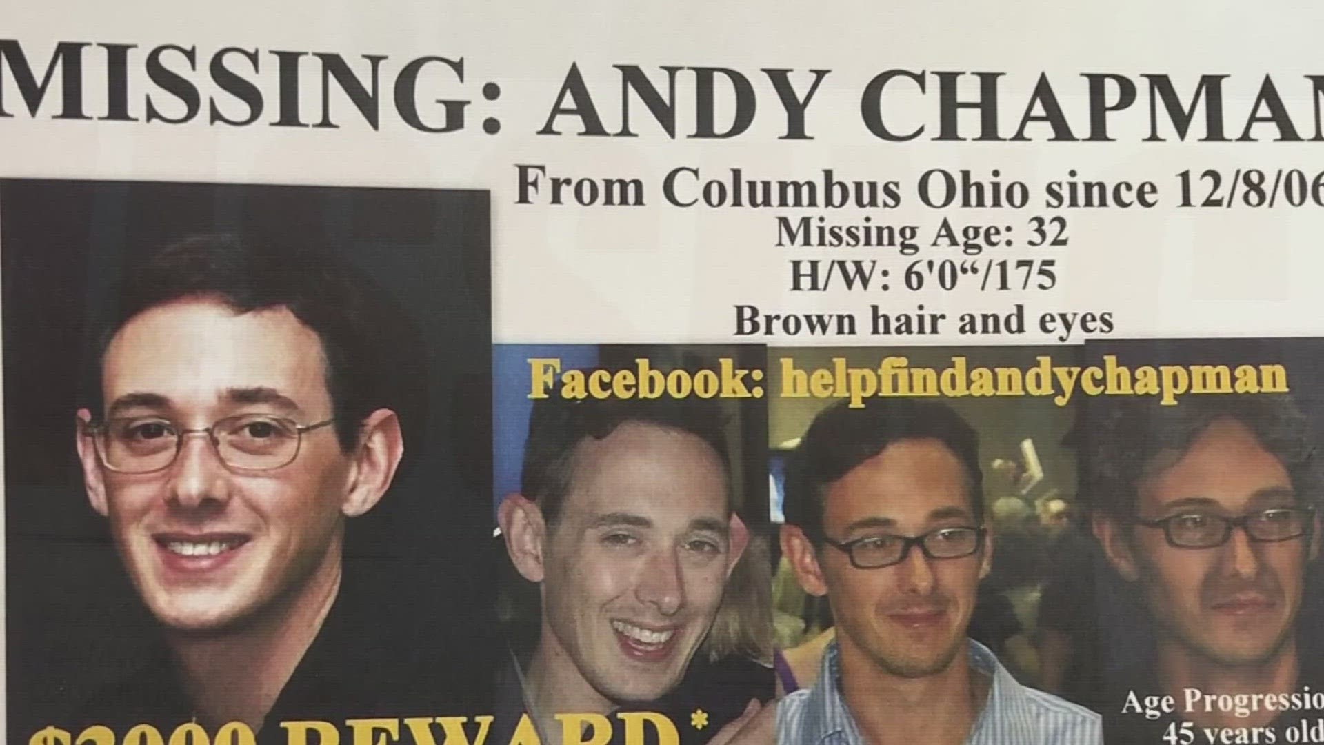 Andy Chapman was last contacted by his family 17 years ago on Dec. 8, 2006.