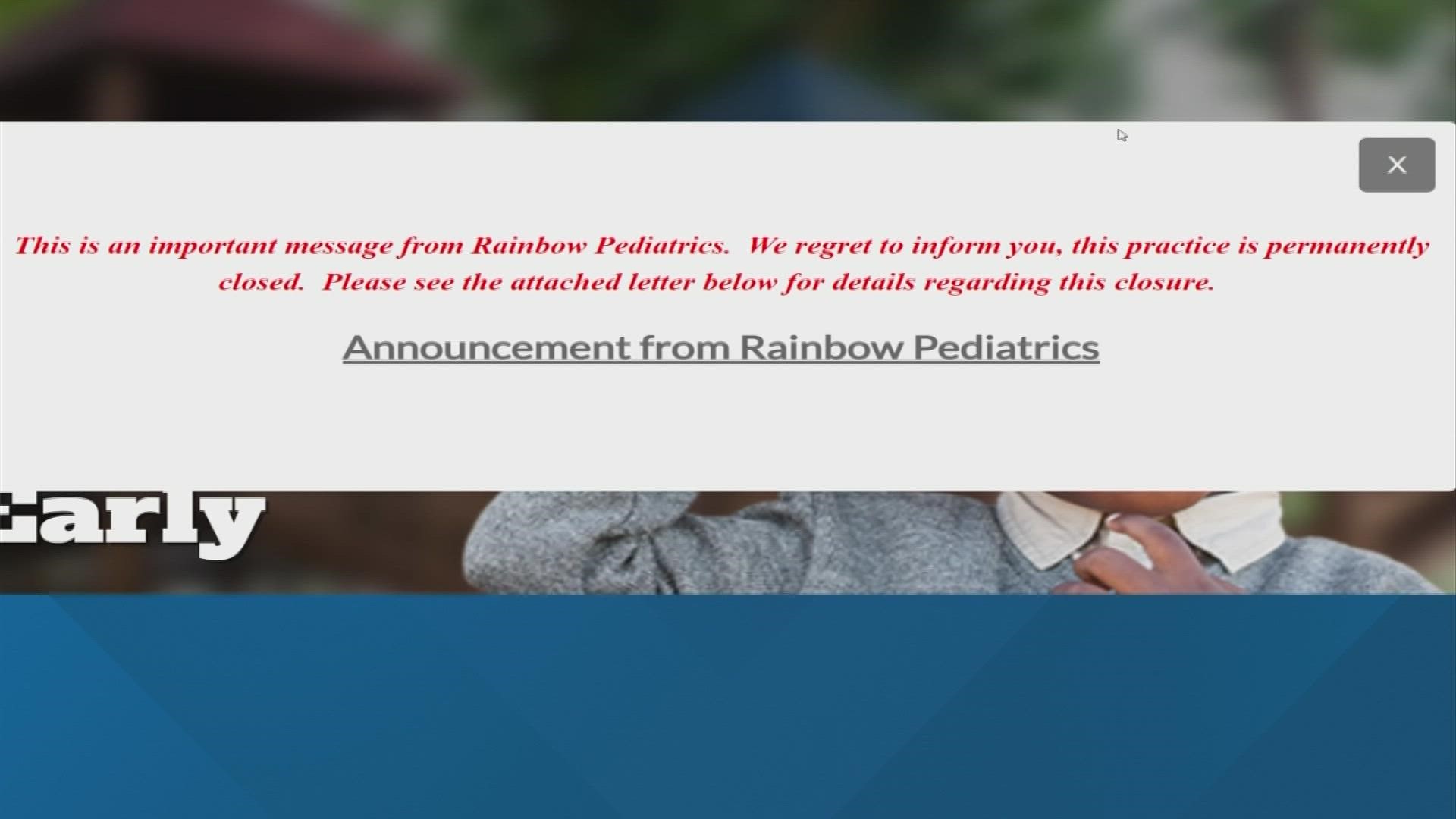 New Albany parents scrambling after Rainbow Pediatrics closes