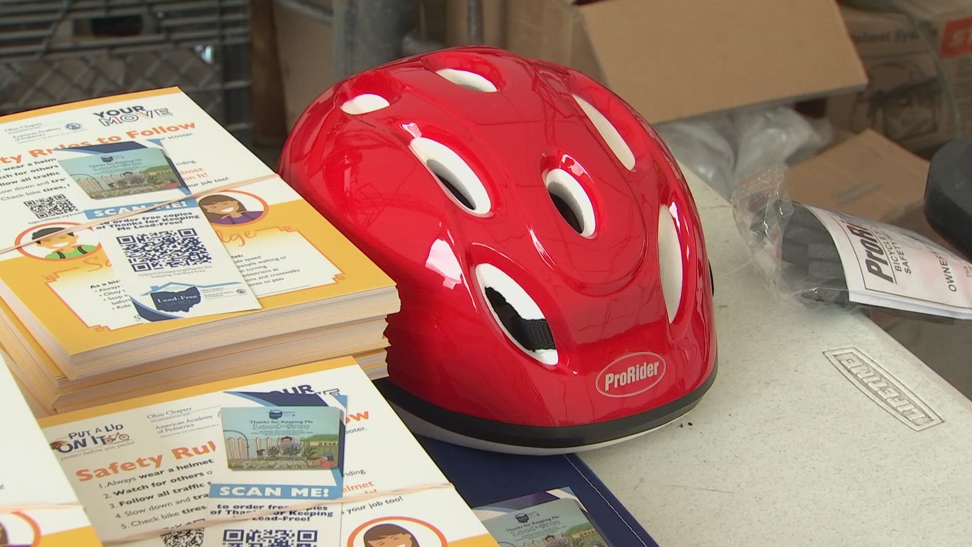 Since the program's launch in 2011, more than 100,000 free helmets have gone to Ohio children.