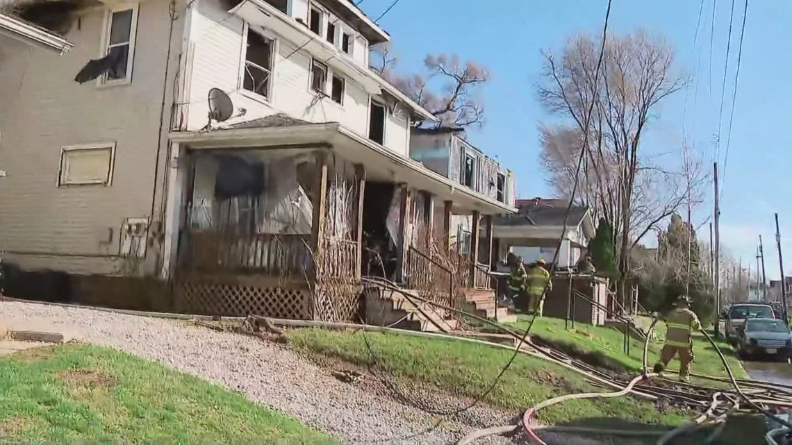 Winds pose challenge as crews battle 2 house fires in Marion | 10tv.com
