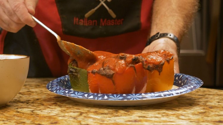 Cooking with Dom: Italian Sausage Stuffed Peppers