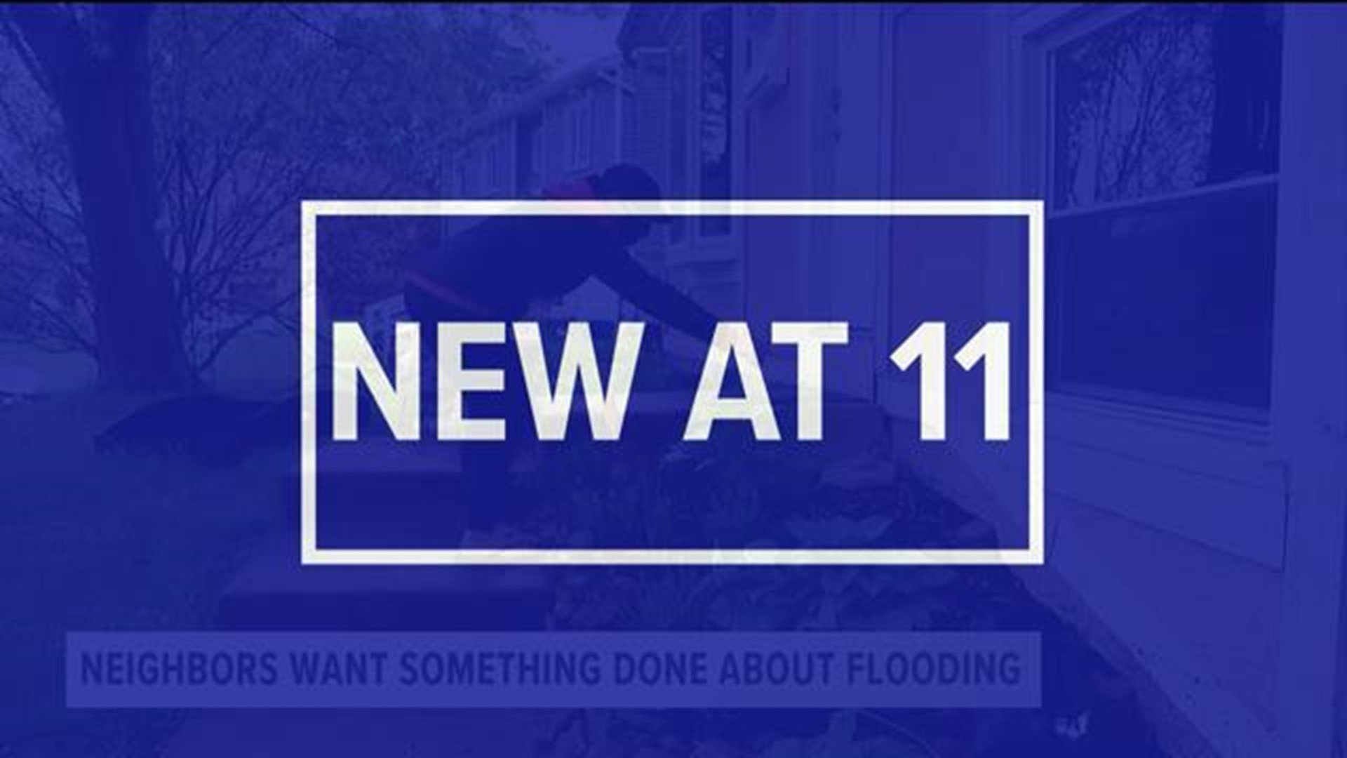 Neighbors want something done about flooding