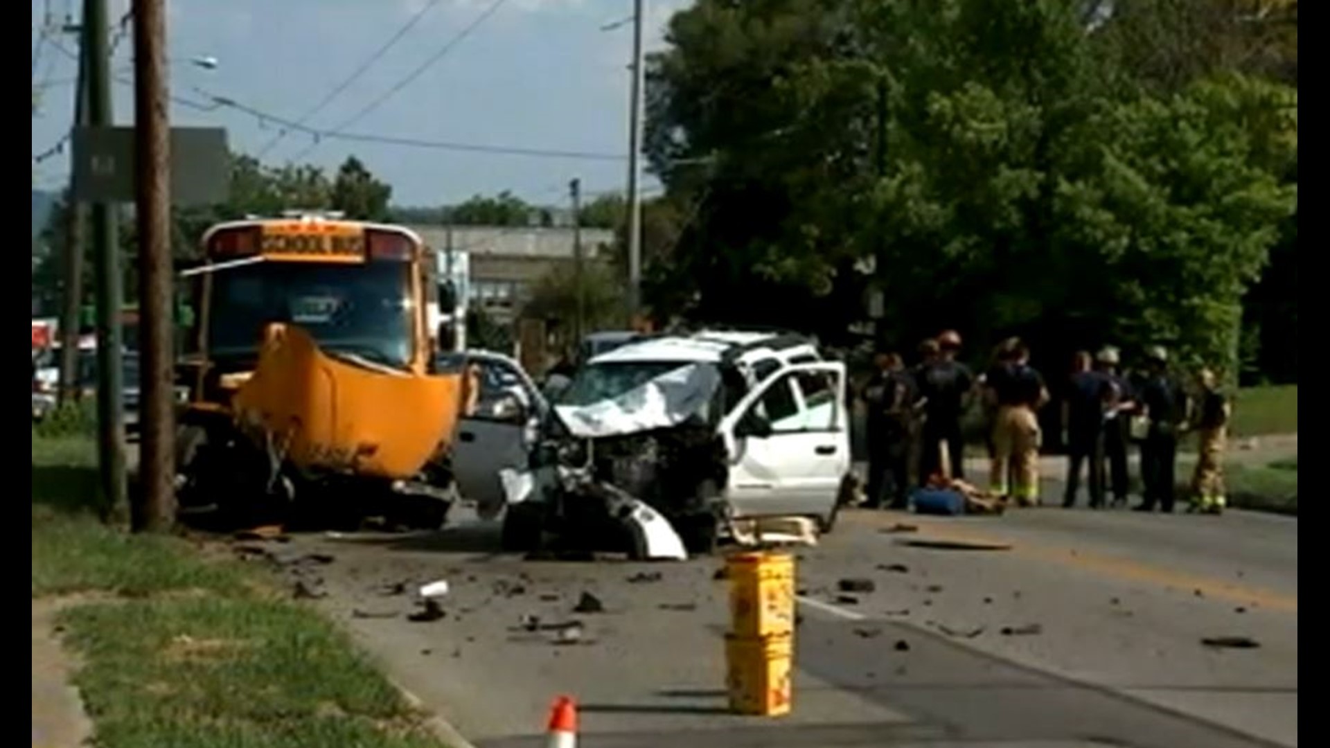 Police Crash between Ohio school bus and SUV injures at least 5