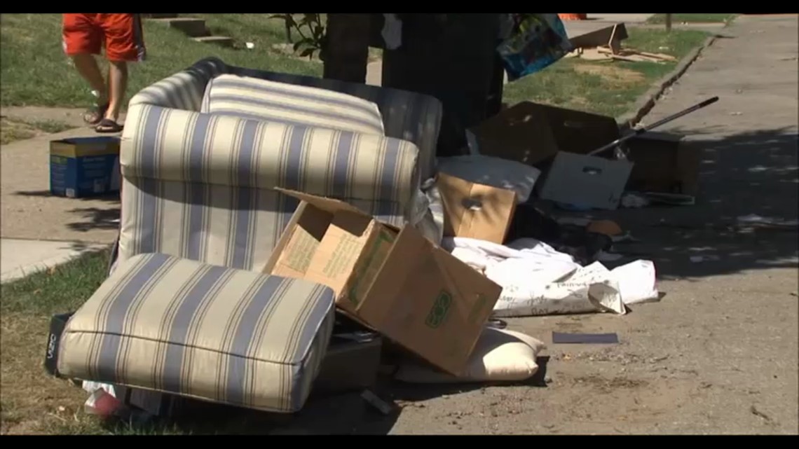 Trash Piles Up On Ohio State University Campus As Students Leave 