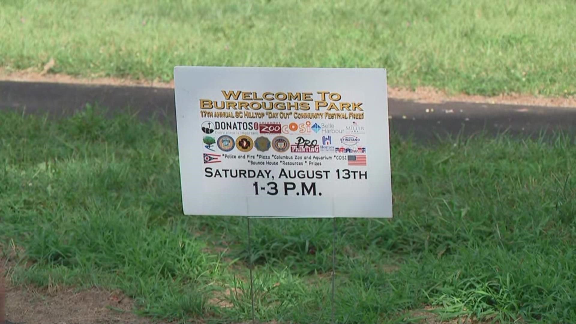 The event was delayed while the new park at John Burroughs Elementary School was being finished.