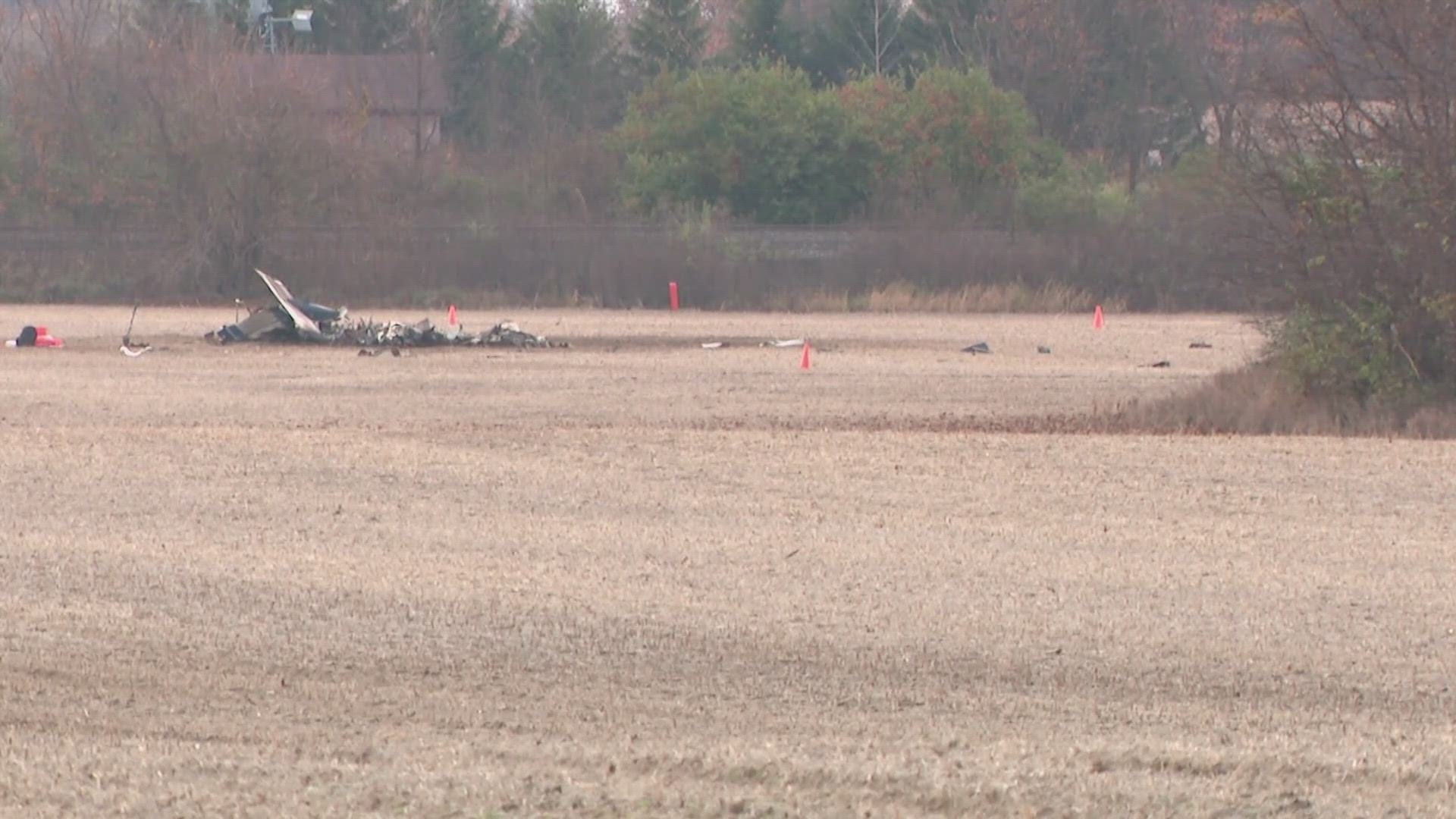At least one person is dead after a single-engine plane crashed in Marion County Tuesday morning, according to the Ohio State Highway Patrol.