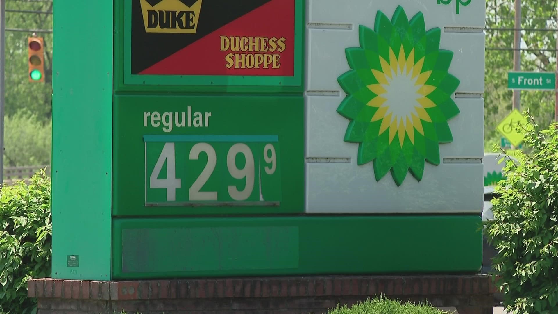 The average price at the pump is $1.36 higher than it was one year ago.