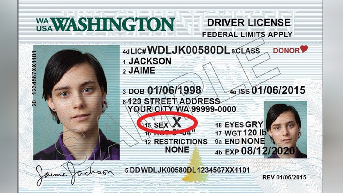 Washington could soon offer ‘nonbinary’ gender choice for driver’s ...