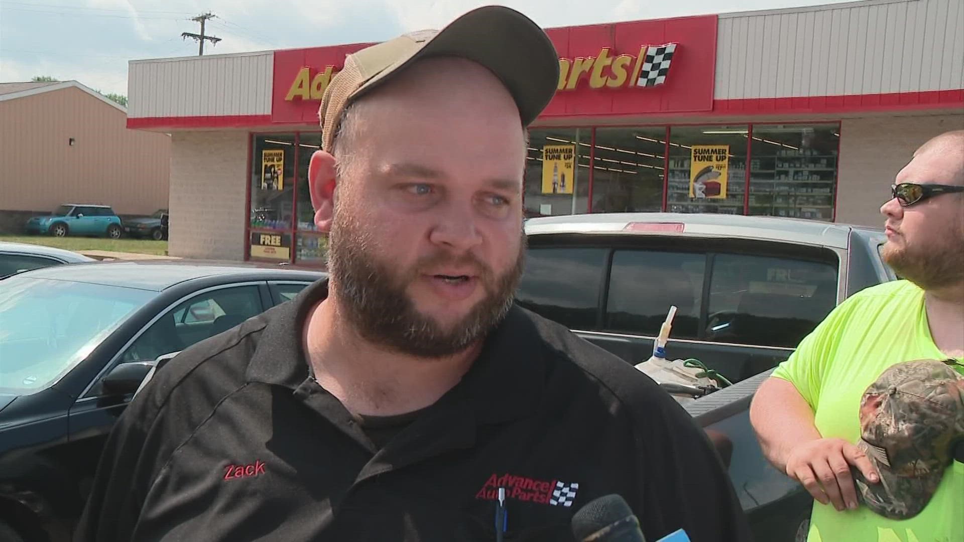 Officer Scott Dawley was involved in a crash with two other vehicles at East Canal Street near Hocking Street on Aug. 3.