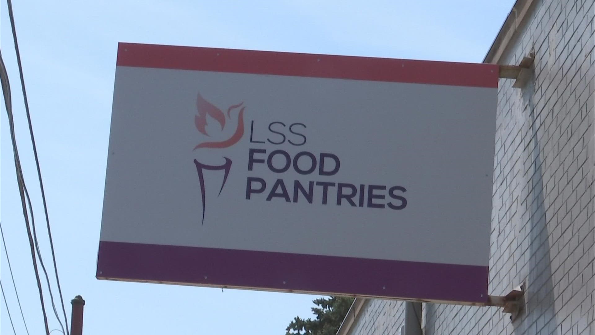 The LSS food pantry said it's seen a 48% increase of people compared to April 2021.