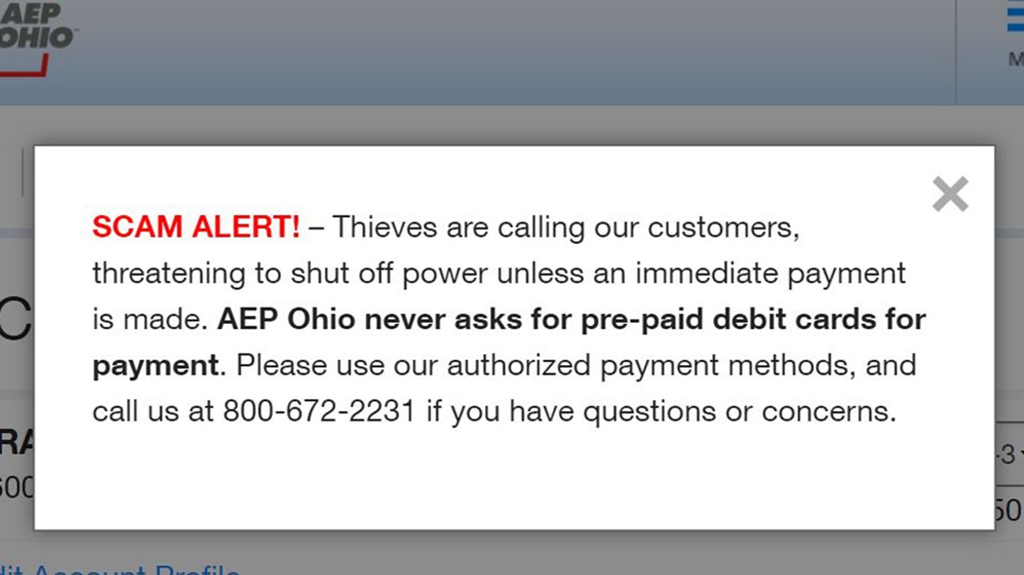 AEP warning customers about potential scams demanding immediate payment