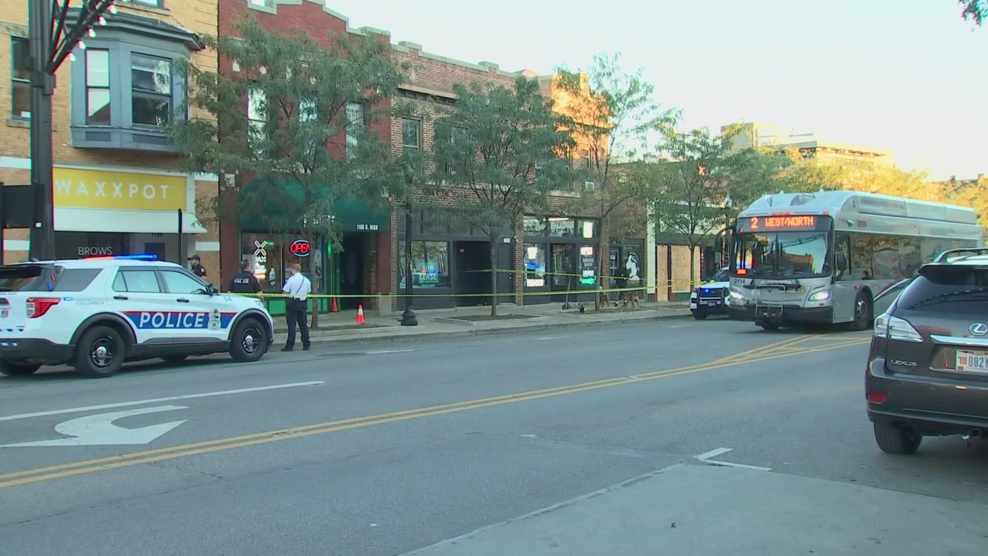 In the same section of the neighborhood where the mass shooting took place in June, Columbus police were investigating two violent incidents in the last 24 hours.