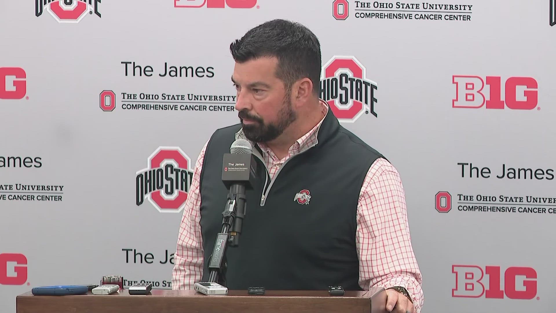 Ryan Day holds press conference ahead of Ohio StateMaryland game