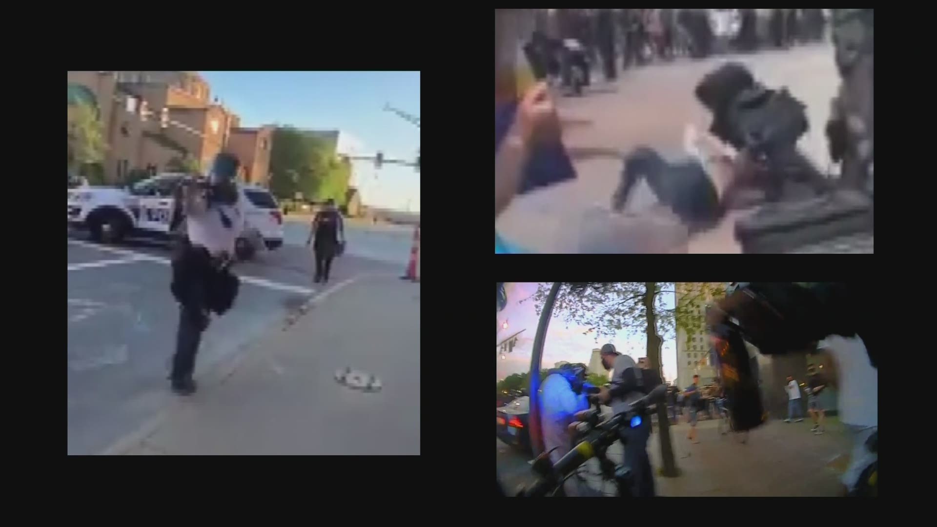 The incidents stem from George Floyd protests in May 2020.