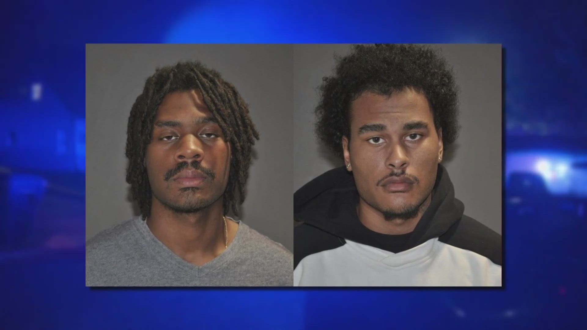 The Whitehall Division of Police announced the arrests of 23-year-old Mario Wingate and 22-year-old Cameron Obey on Tuesday.