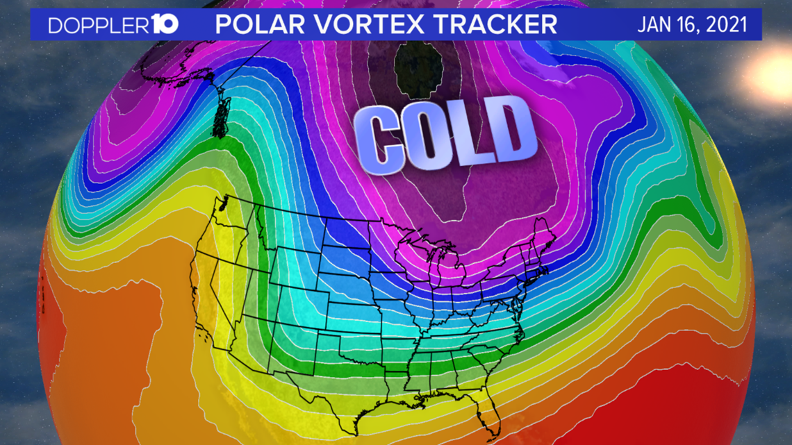 Chance for polar vortex to bring arctic air to the Ohio Valley