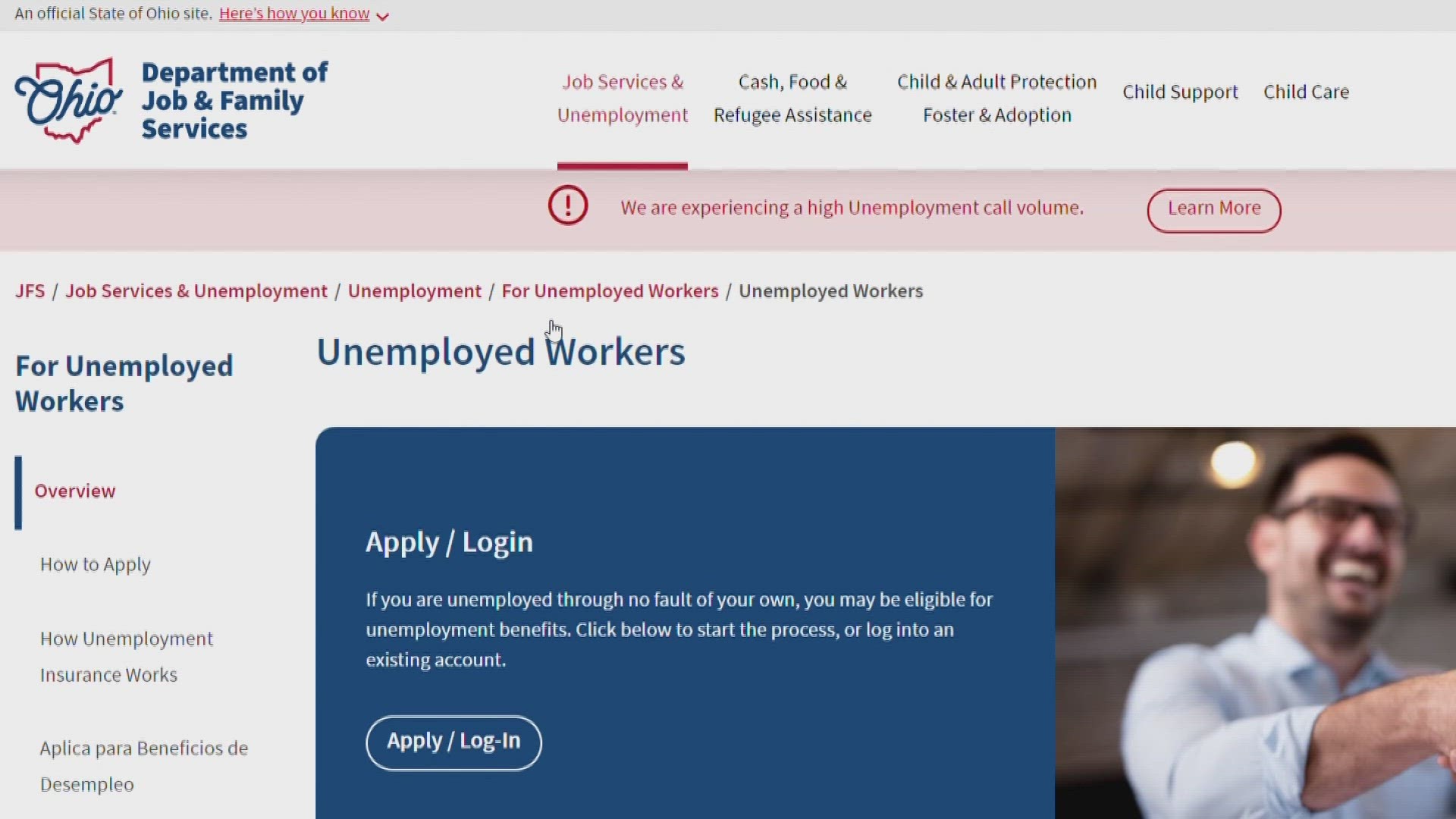 Ohio Department of Job and Family Services confirmed there has been an increase in the number of attempts to fraudulently access the state's unemployment system.