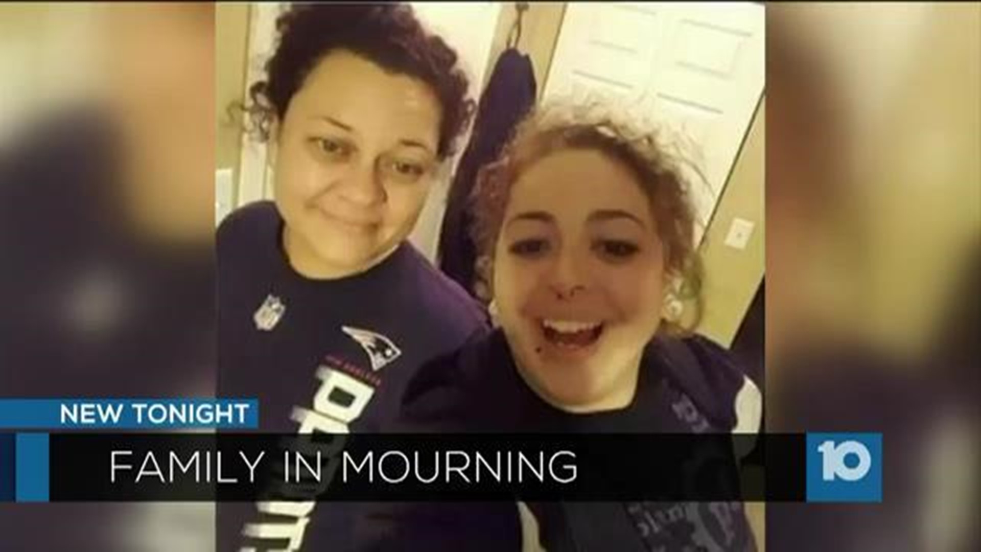 Family mourning loss of mother and daughter