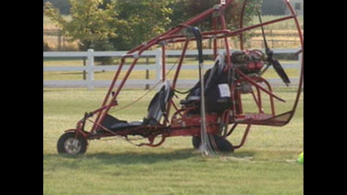 Parachute Glider Crashes Into Power Lines