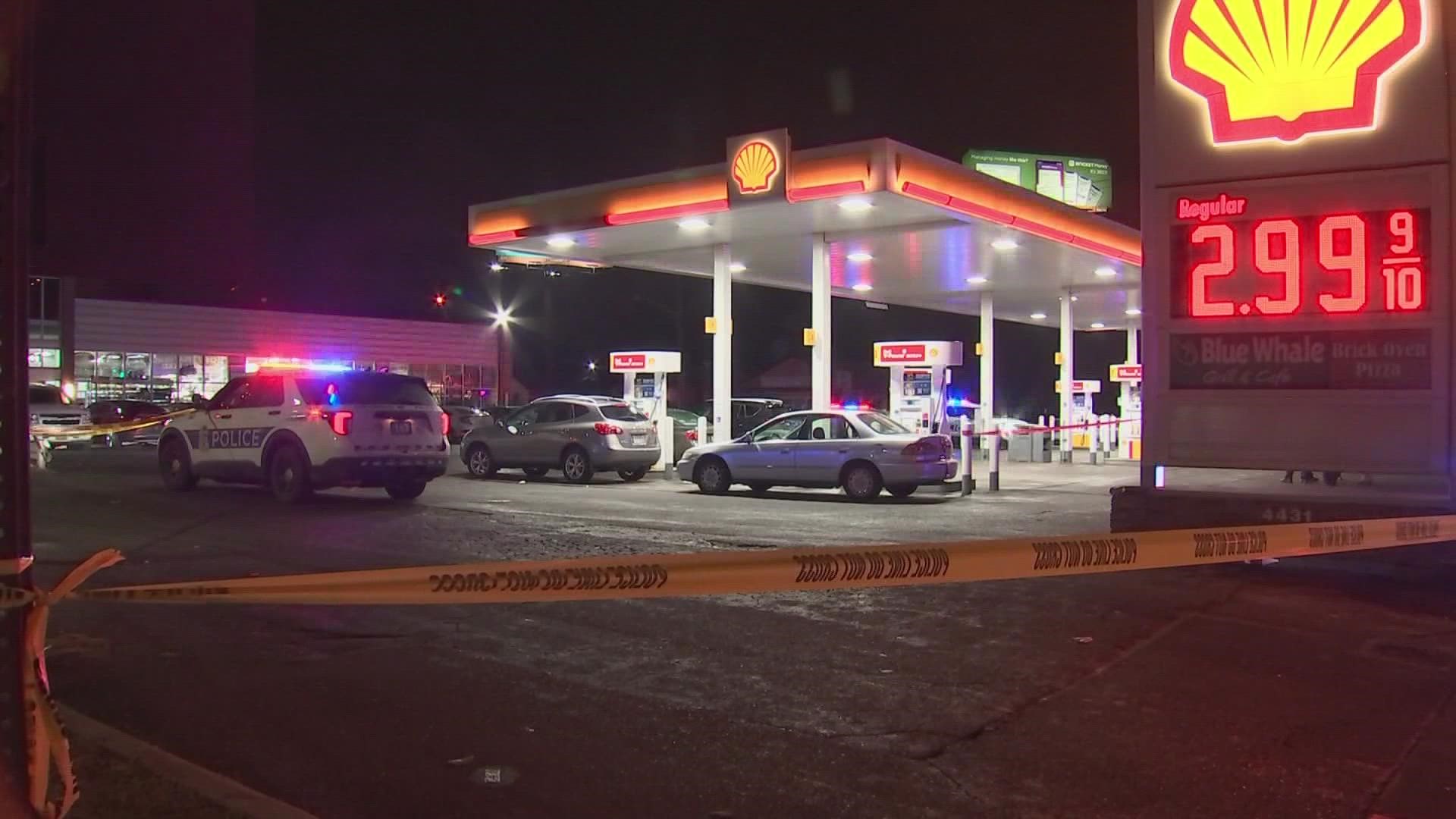 The shooting happened at the Shell Gas Station on Cleveland Avenue, near Morse Road. Police said the call came in at 6:55 p.m.