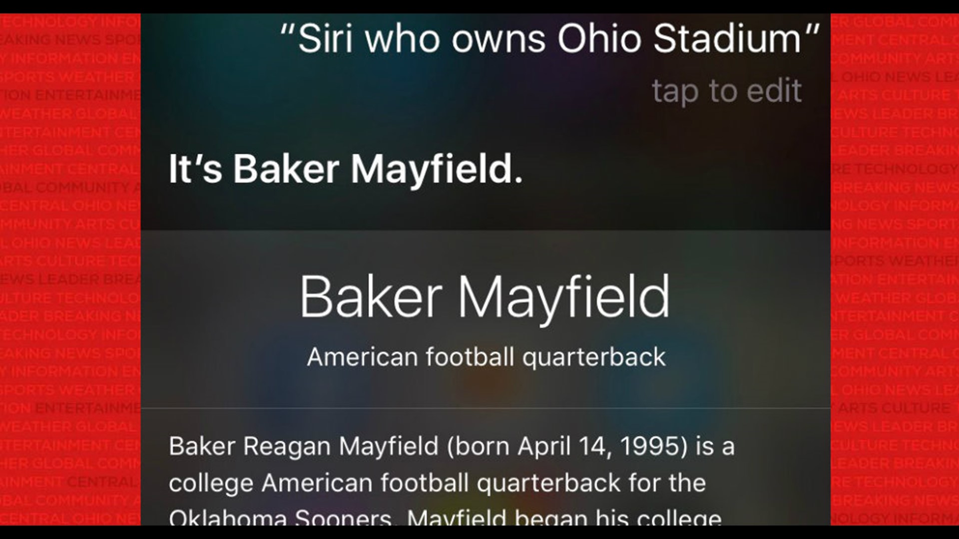 “Who owns Ohio Stadium?” Siri’s response pokes fun at Buckeye Fans