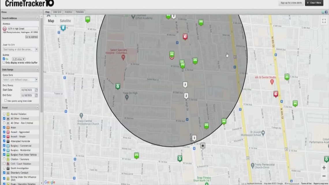 Tracking crime trends in the Short North trends