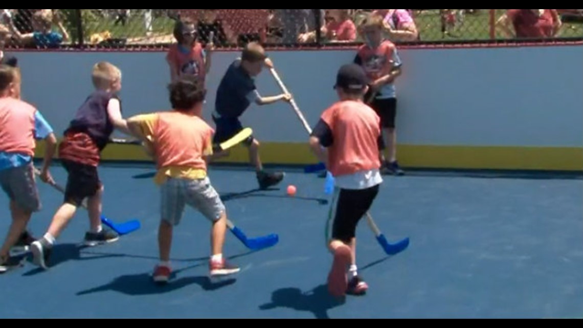 Family opens Westerville outdoor hockey rink in memory of son
