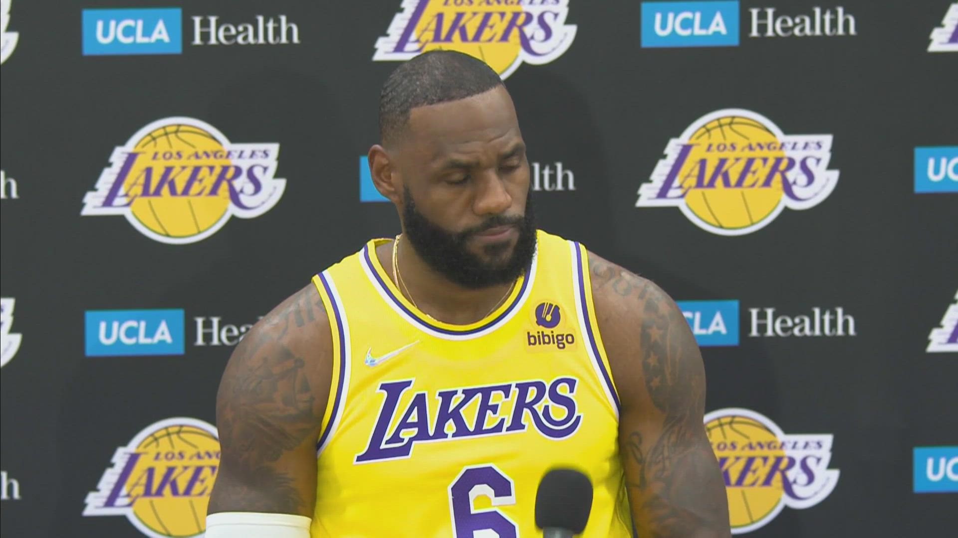 He confirmed his vaccination status during the Los Angeles Lakers media day on Tuesday.