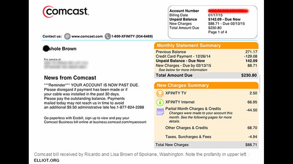 comcast customer email