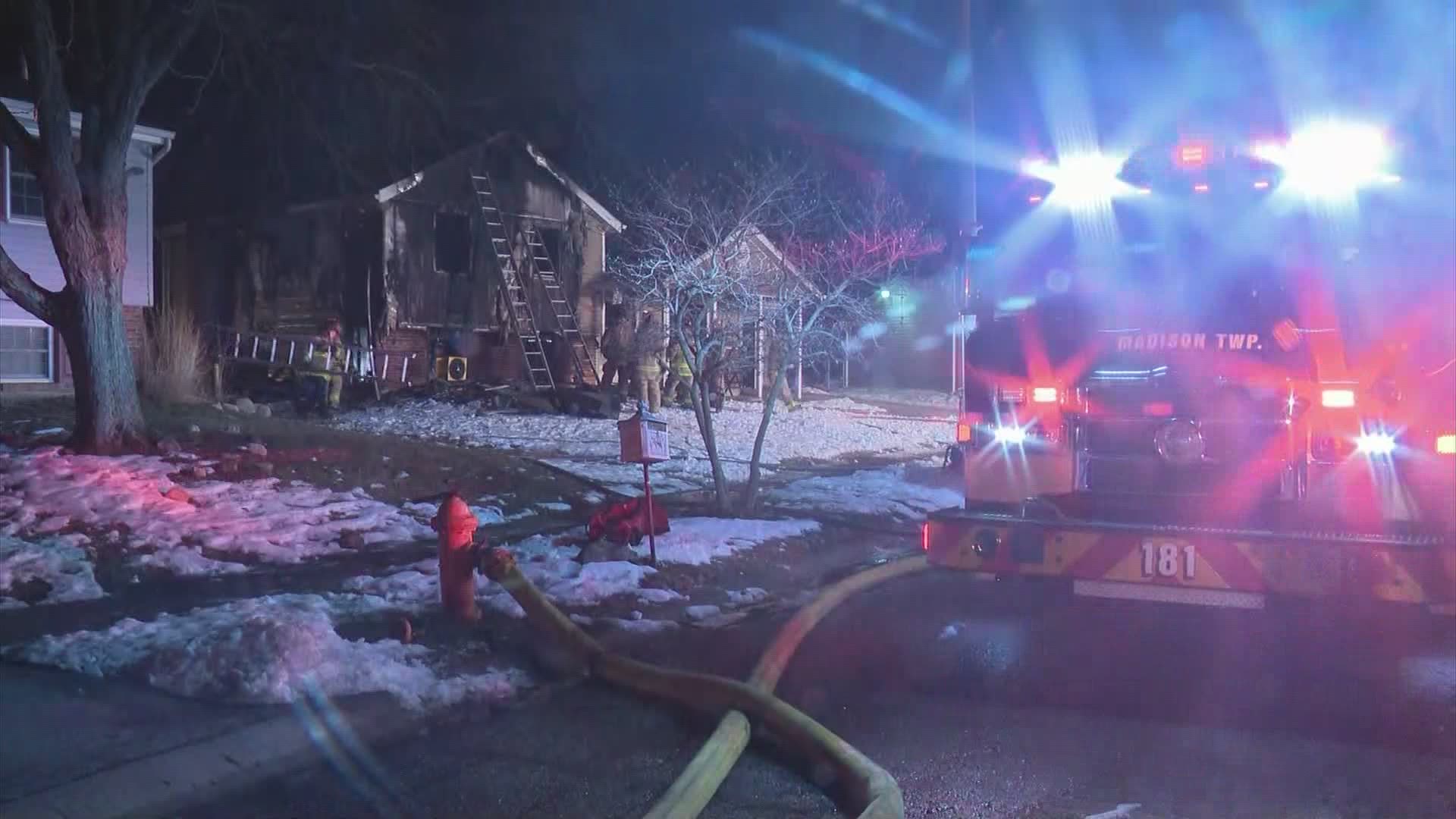 Columbus firefighters battle three fires across the city overnight.