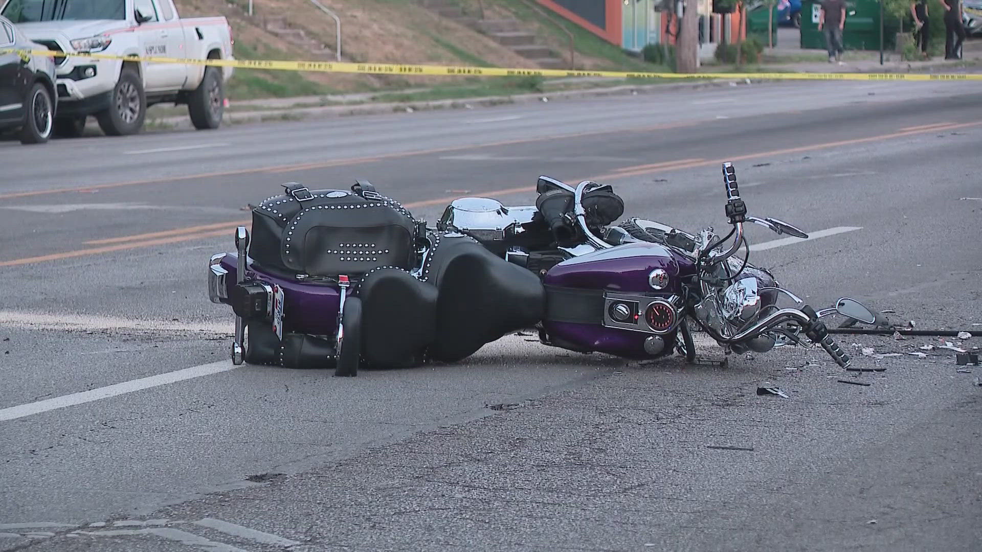 The Columbus Division of Police identified a man charged in a hit-and-run crash involving a motorcycle in Clintonville on Monday.