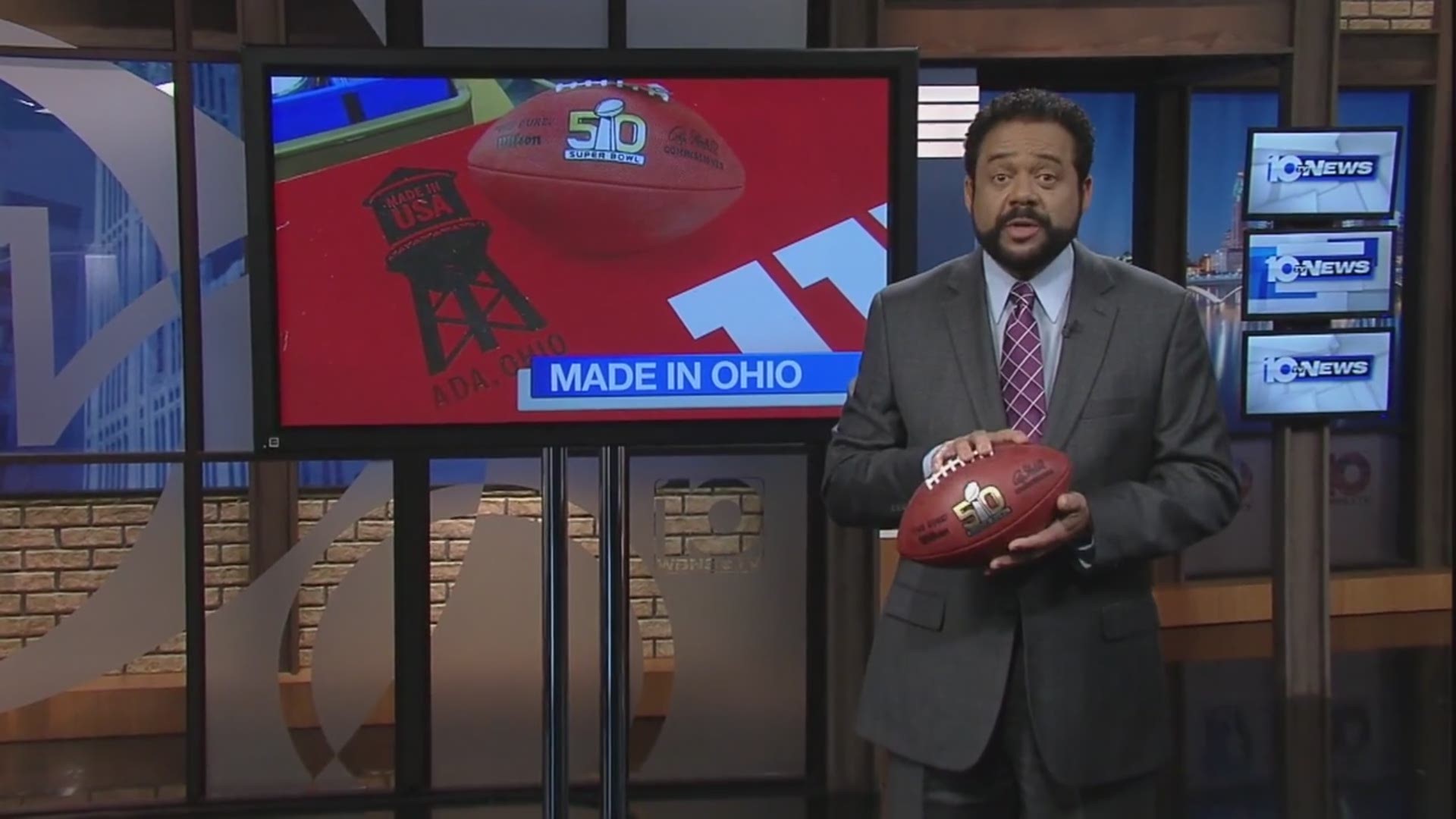 Super bowl footballs made in Ohio