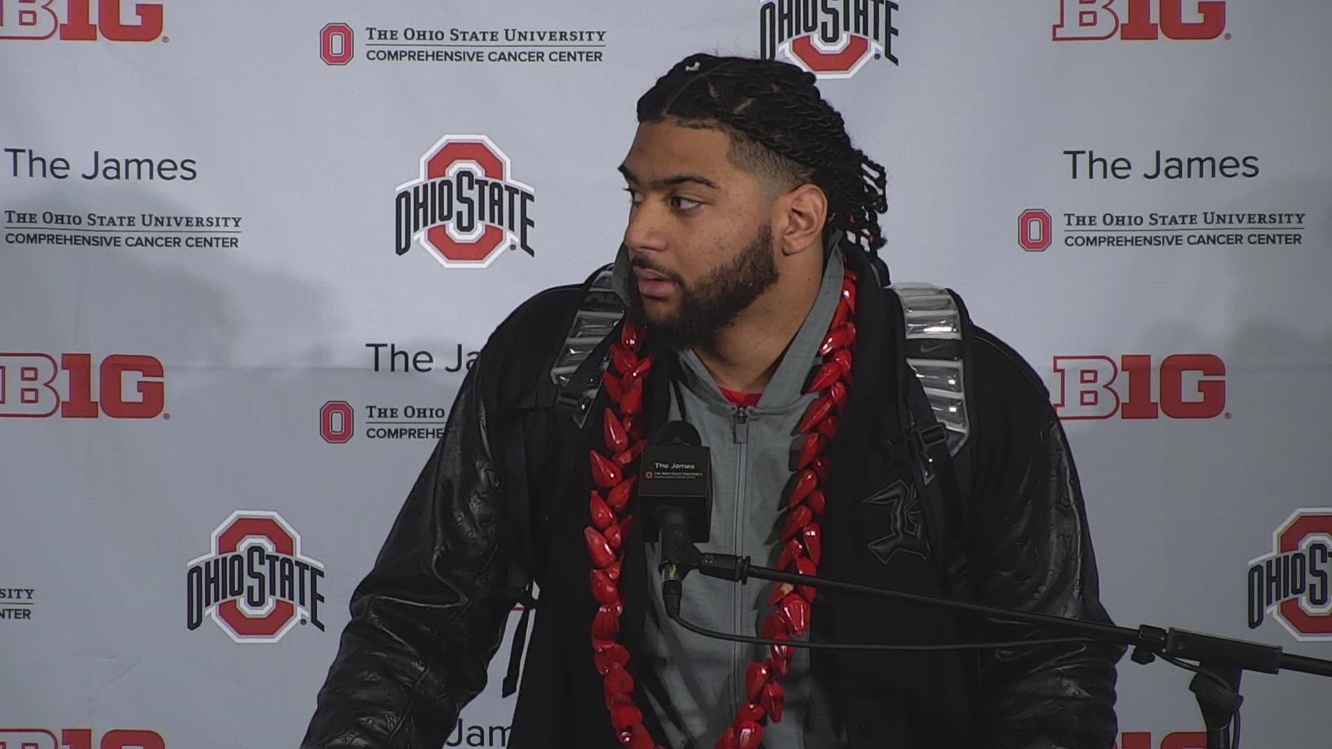 Tuimoloau had four tackles including two tackles-for-loss in the Buckeyes' loss to Michigan.
