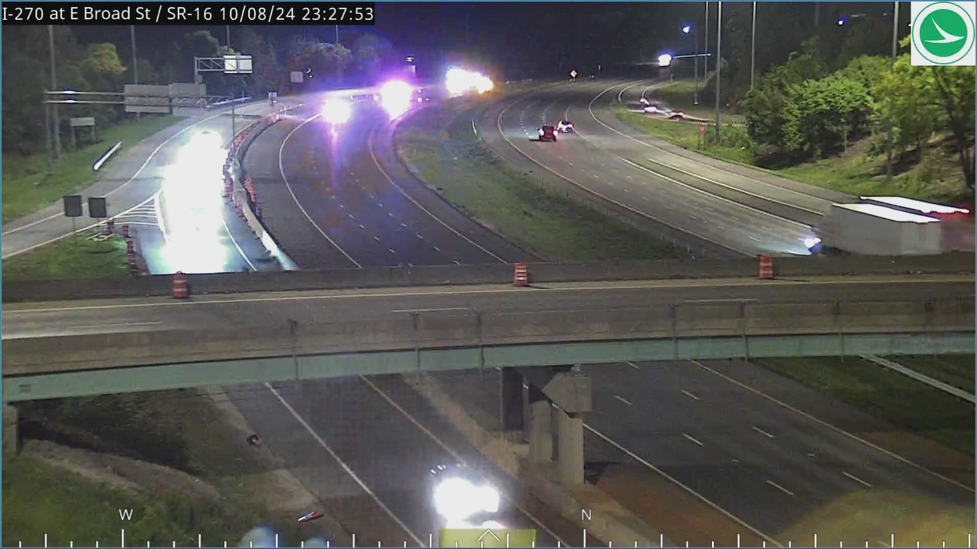 A man was killed and two others were injured in a hit-and-run crash on Interstate 270 in east Columbus Tuesday night.