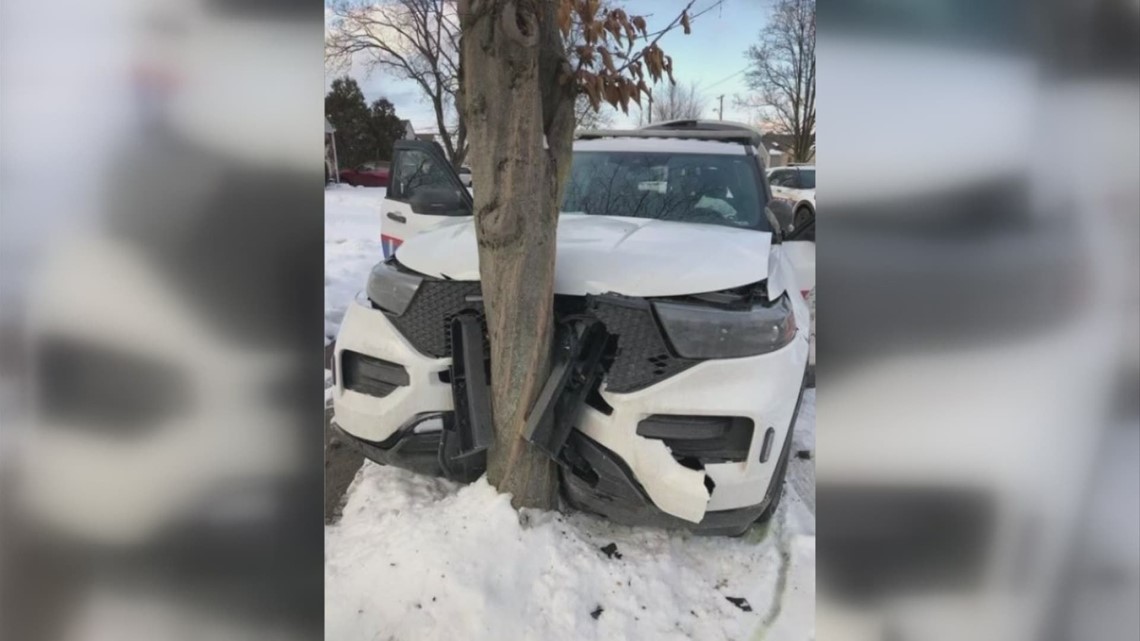 Columbus police officer injured after crashing into tree while pursuing car theft suspect - Vimarsana News