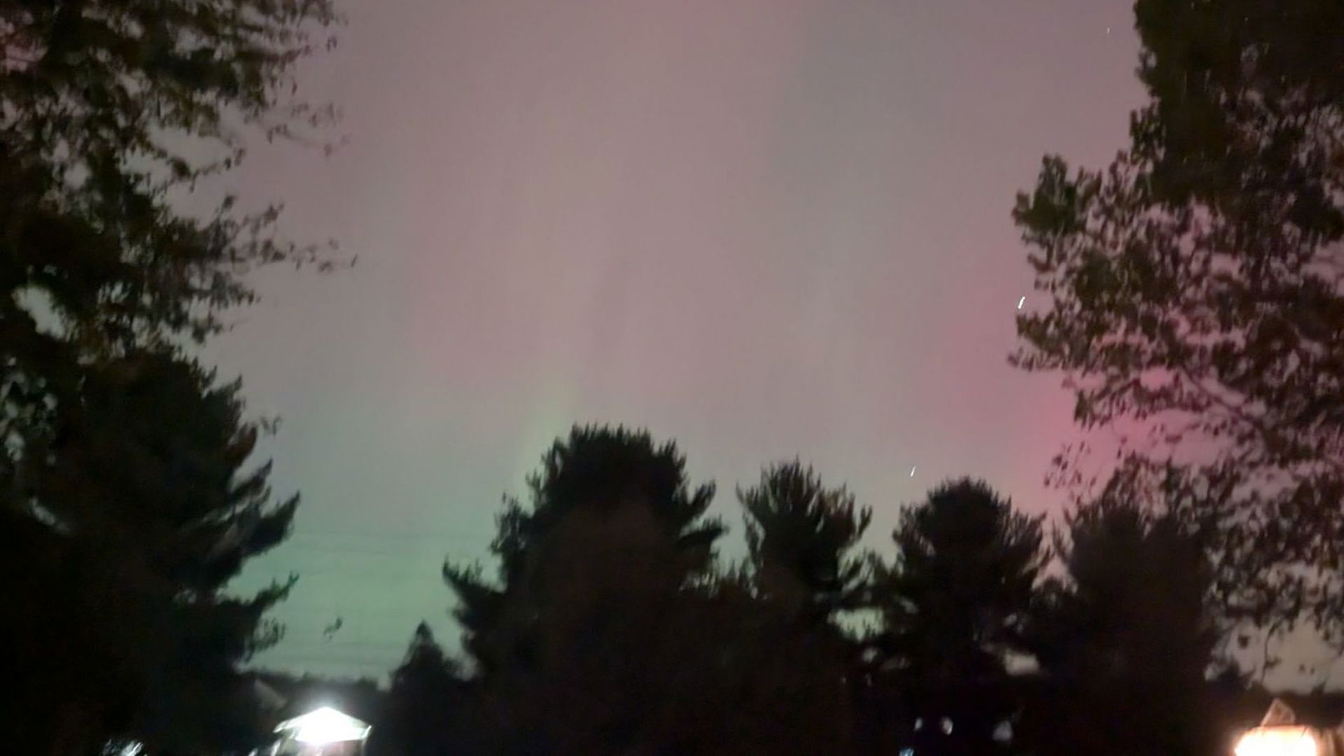 Northern lights in Ohio October 10, 2024