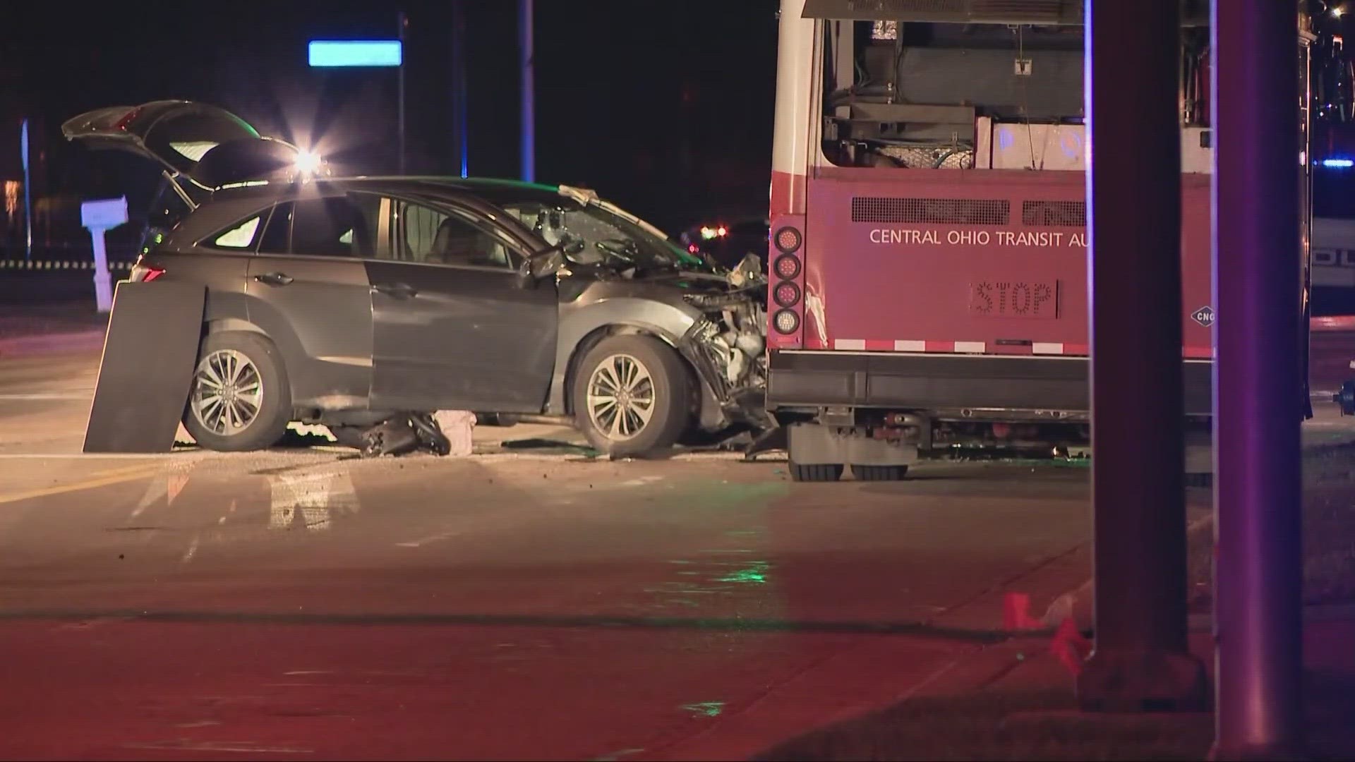 One person died after a head-on crash involving a COTA bus in Hilliard on Monday.