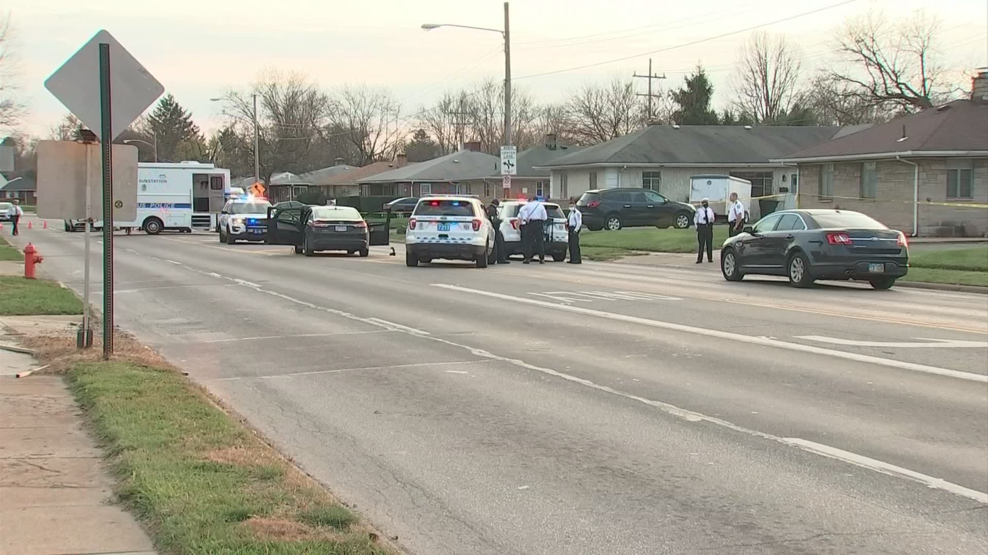Two suspects are in custody in connection to the shooting along East Livingston Avenue.