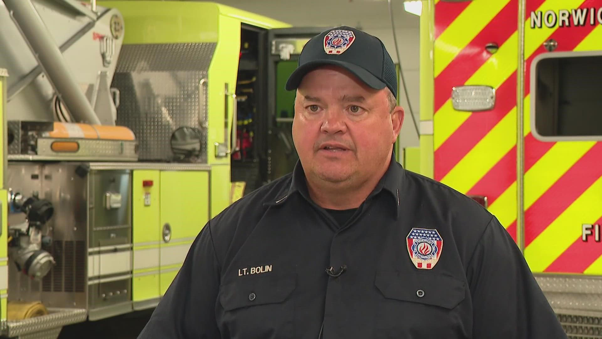Lieutenant Tom Bolin has been a firefighter with the Norwich Township Fire Department for 27 years. Decades of helping others has taken a toll on him.
