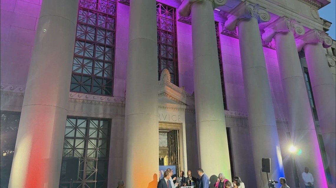 Columbus kicks off Pride Month by honoring LGBTQ+ advocate, illuminating City Hall