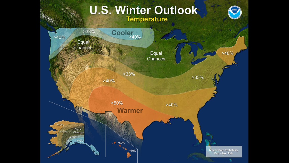 NOAA releases winter outlook forecast