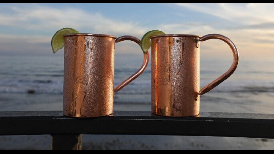 Copper cocktail mugs may cause food poisoning, health officials say