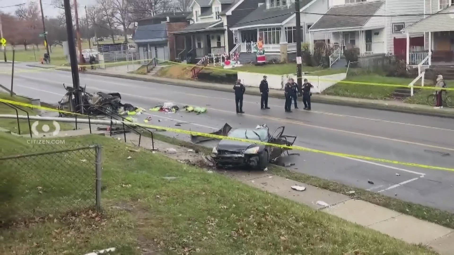 A man is seriously hurt after crashing a vehicle on the city’s southwest side Tuesday morning, according to the Columbus Division of Police.