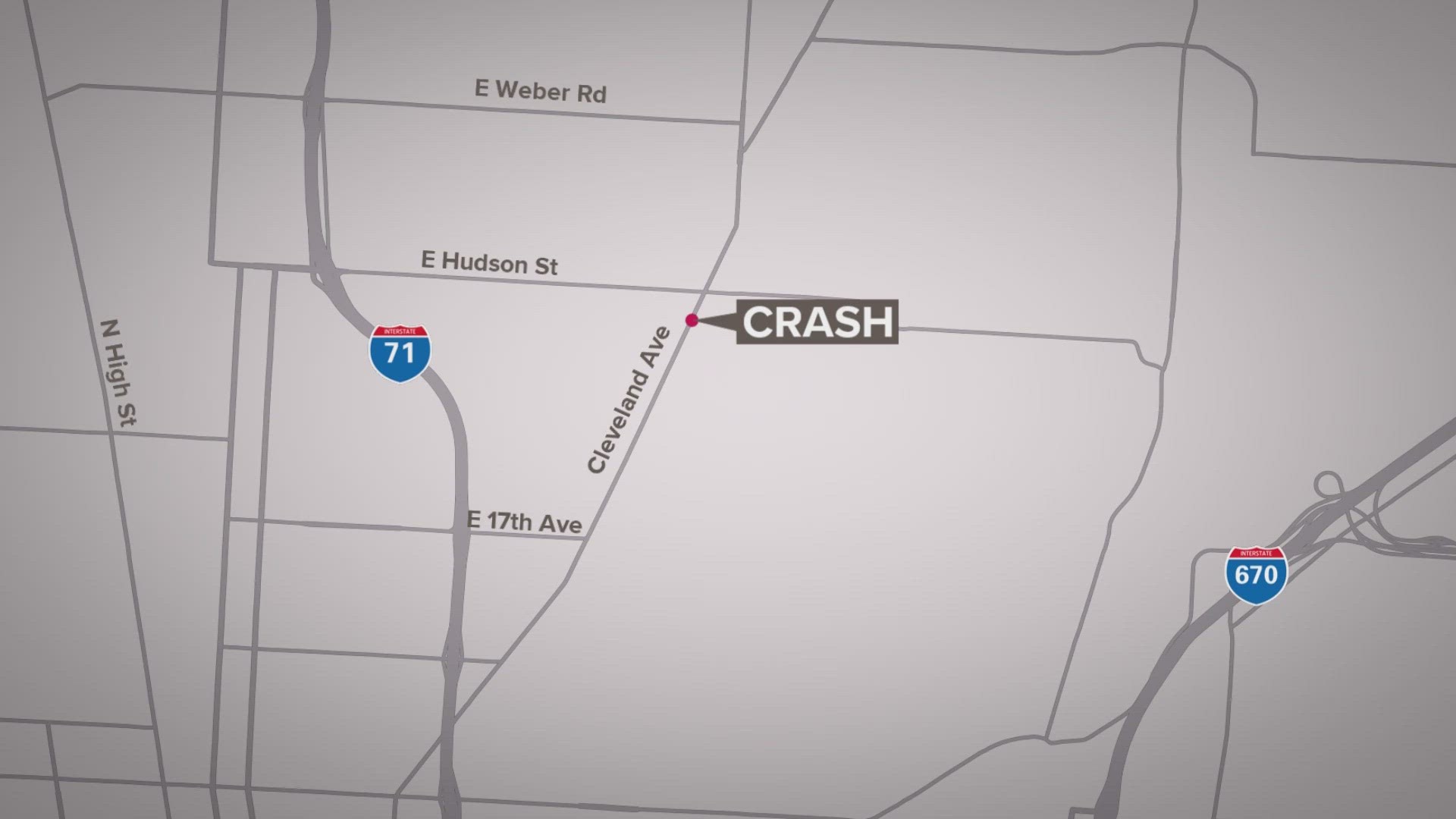 One person is seriously injured after a crash on the city's north side Saturday afternoon, according to the Columbus Division of Police.