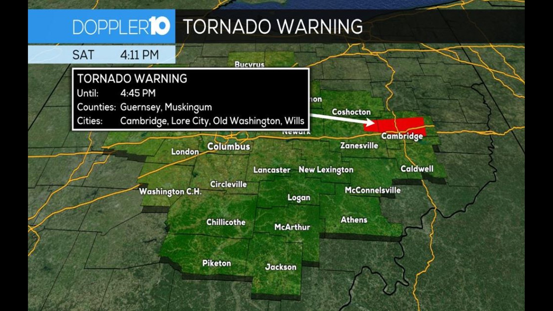 Tracking severe weather in central Ohio May 25, 2019