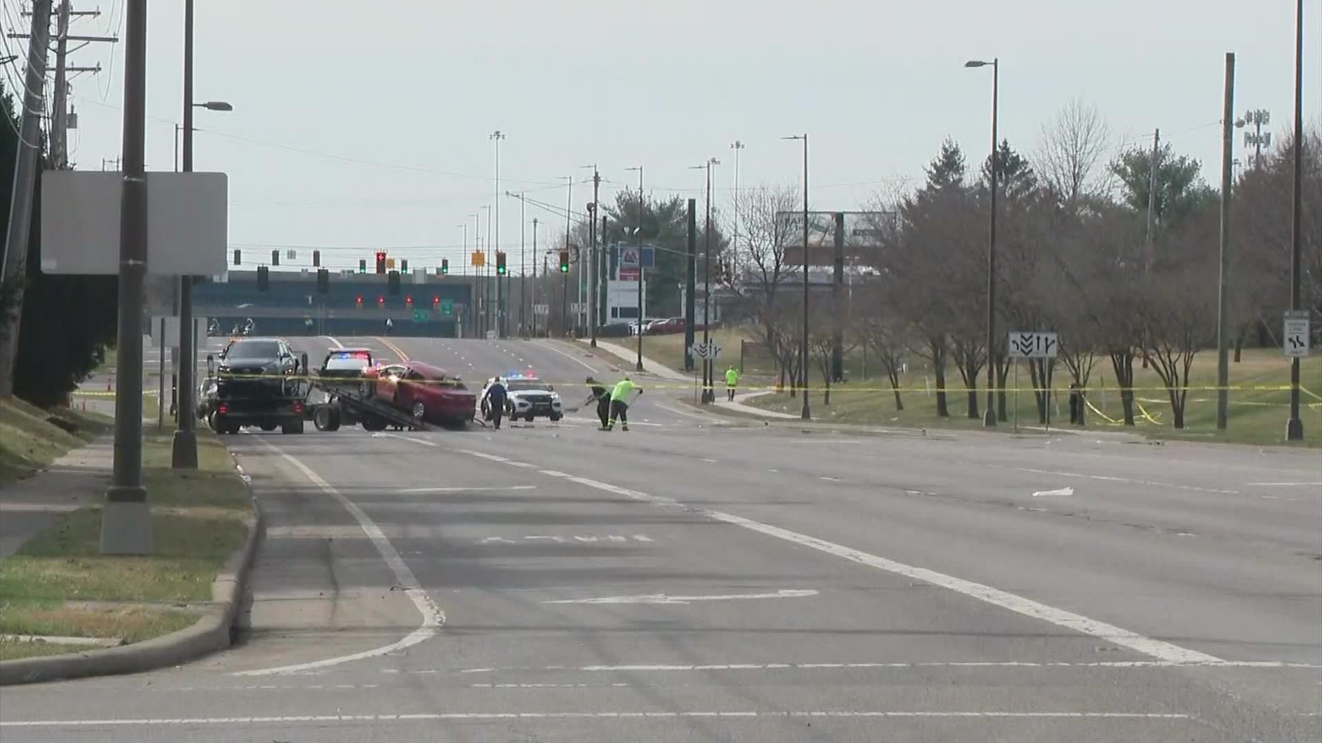 A man is dead after he was ejected from his vehicle in a northeast Columbus crash Thursday afternoon.